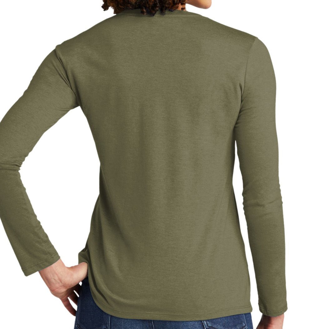 Allmade ®  Women's Tri-Blend Long Sleeve Tee AL6008 (Olive You Green)