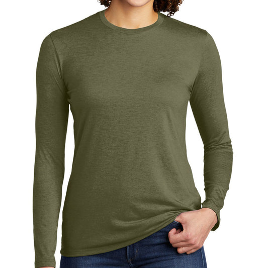 Allmade ®  Women's Tri-Blend Long Sleeve Tee AL6008 (Olive You Green)