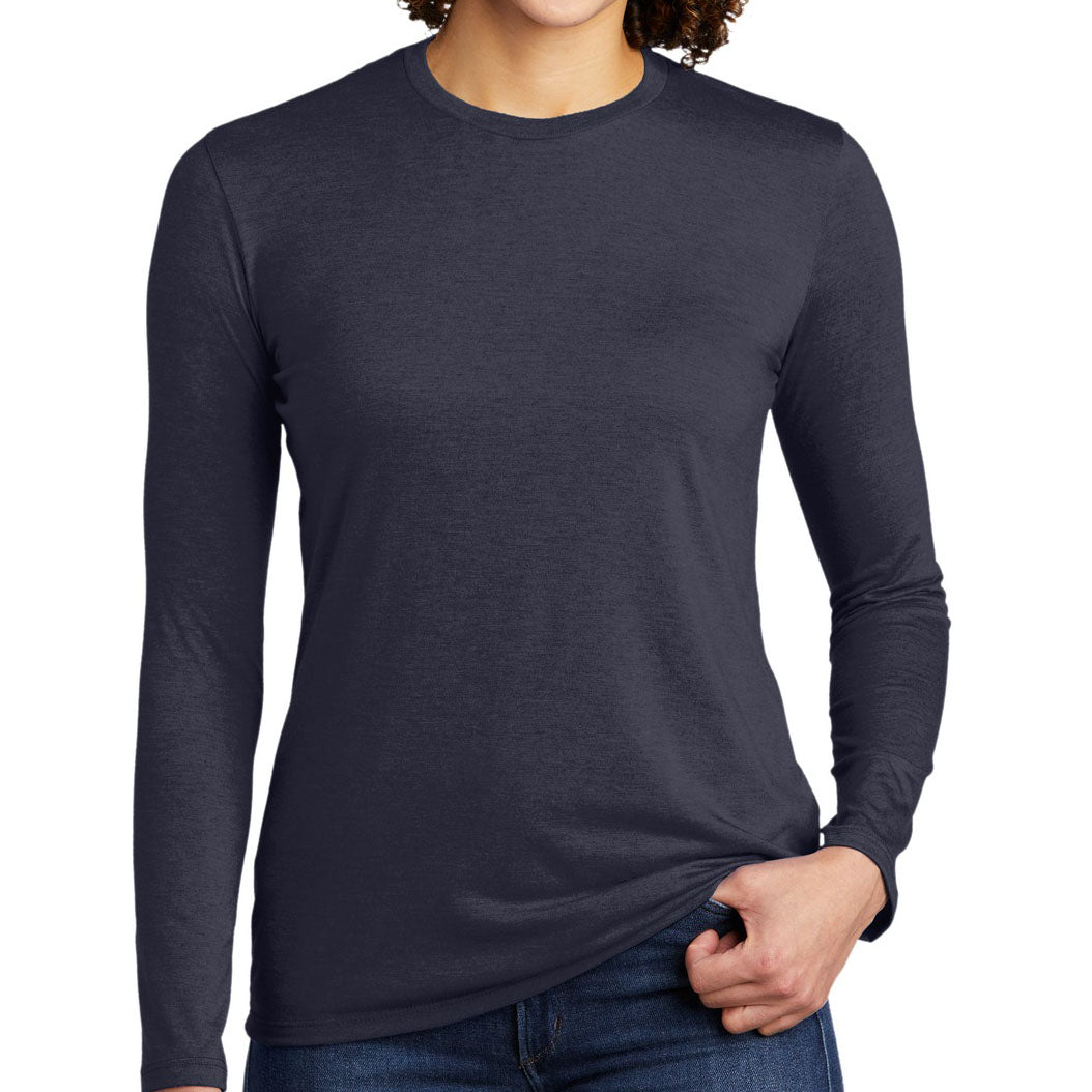 Allmade ®  Women's Tri-Blend Long Sleeve Tee AL6008 (Rebel Blue)