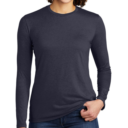 Allmade ®  Women's Tri-Blend Long Sleeve Tee AL6008 (Rebel Blue)