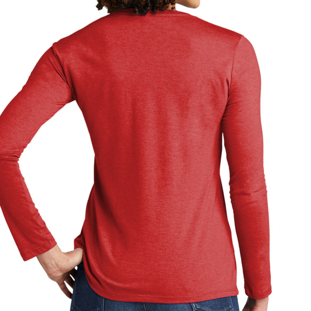 Allmade ®  Women's Tri-Blend Long Sleeve Tee AL6008 (Rise Up Red)