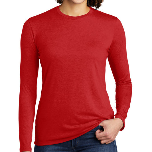 Allmade ®  Women's Tri-Blend Long Sleeve Tee AL6008 (Rise Up Red)