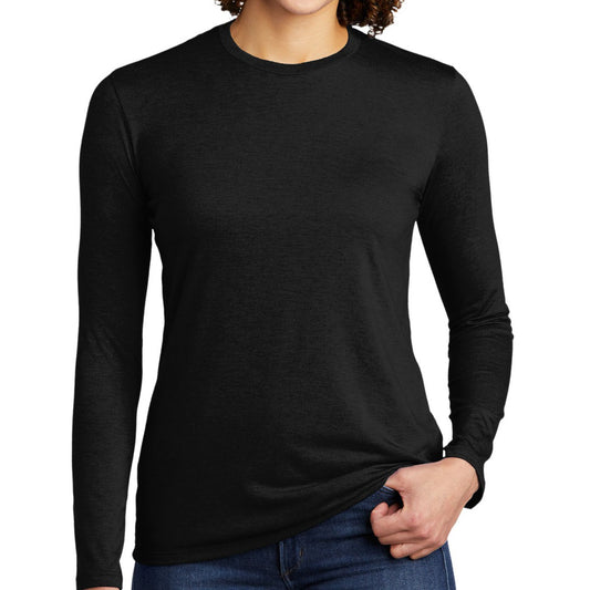 Allmade ®  Women's Tri-Blend Long Sleeve Tee AL6008 (Space Black)
