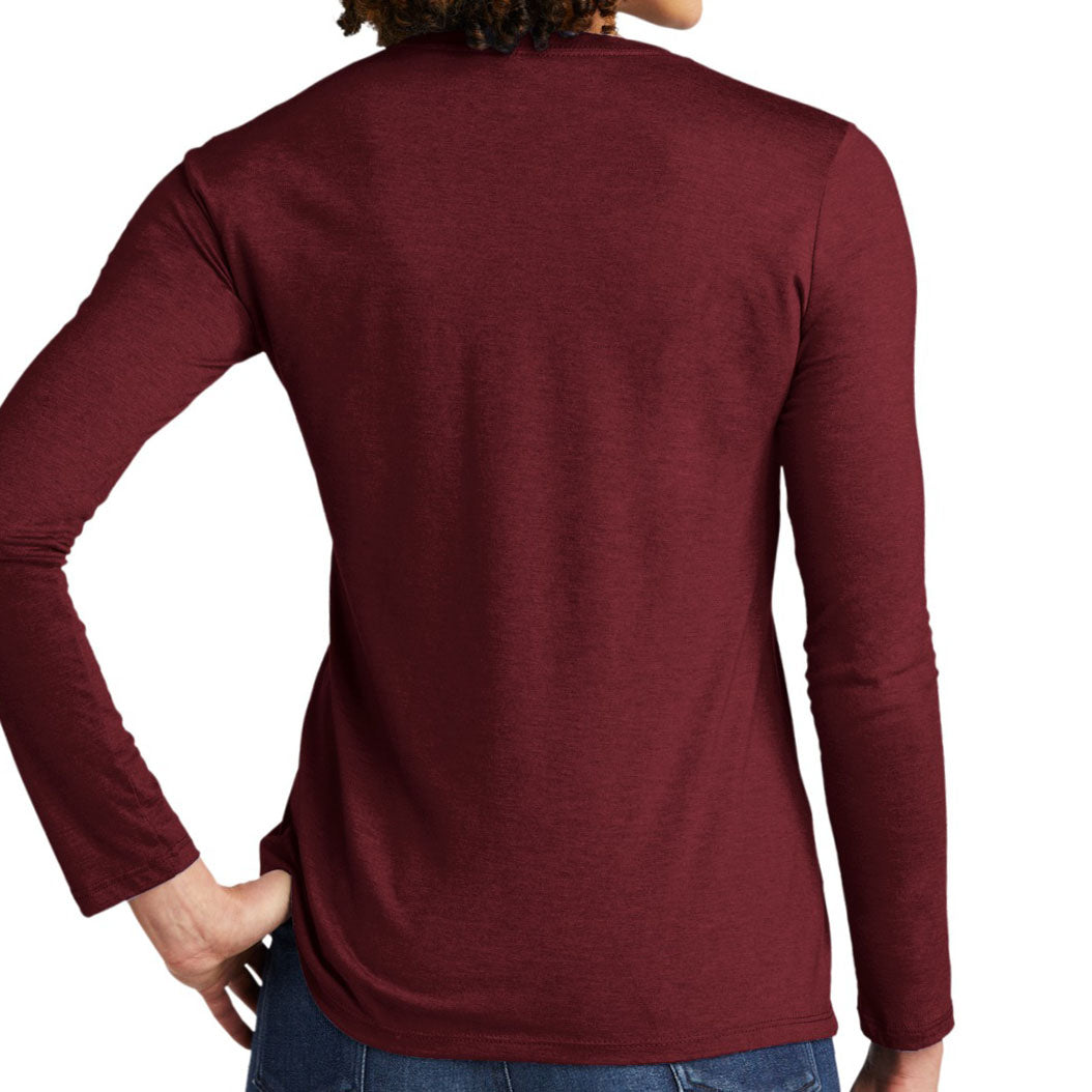 Allmade ®  Women's Tri-Blend Long Sleeve Tee AL6008 (Vino Red)