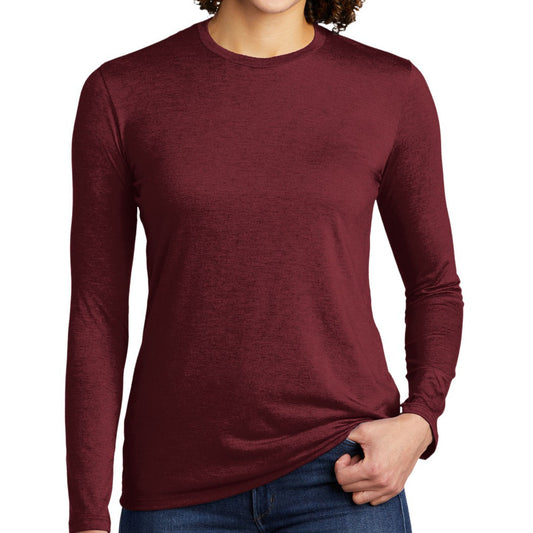 Allmade ®  Women's Tri-Blend Long Sleeve Tee AL6008 (Vino Red)