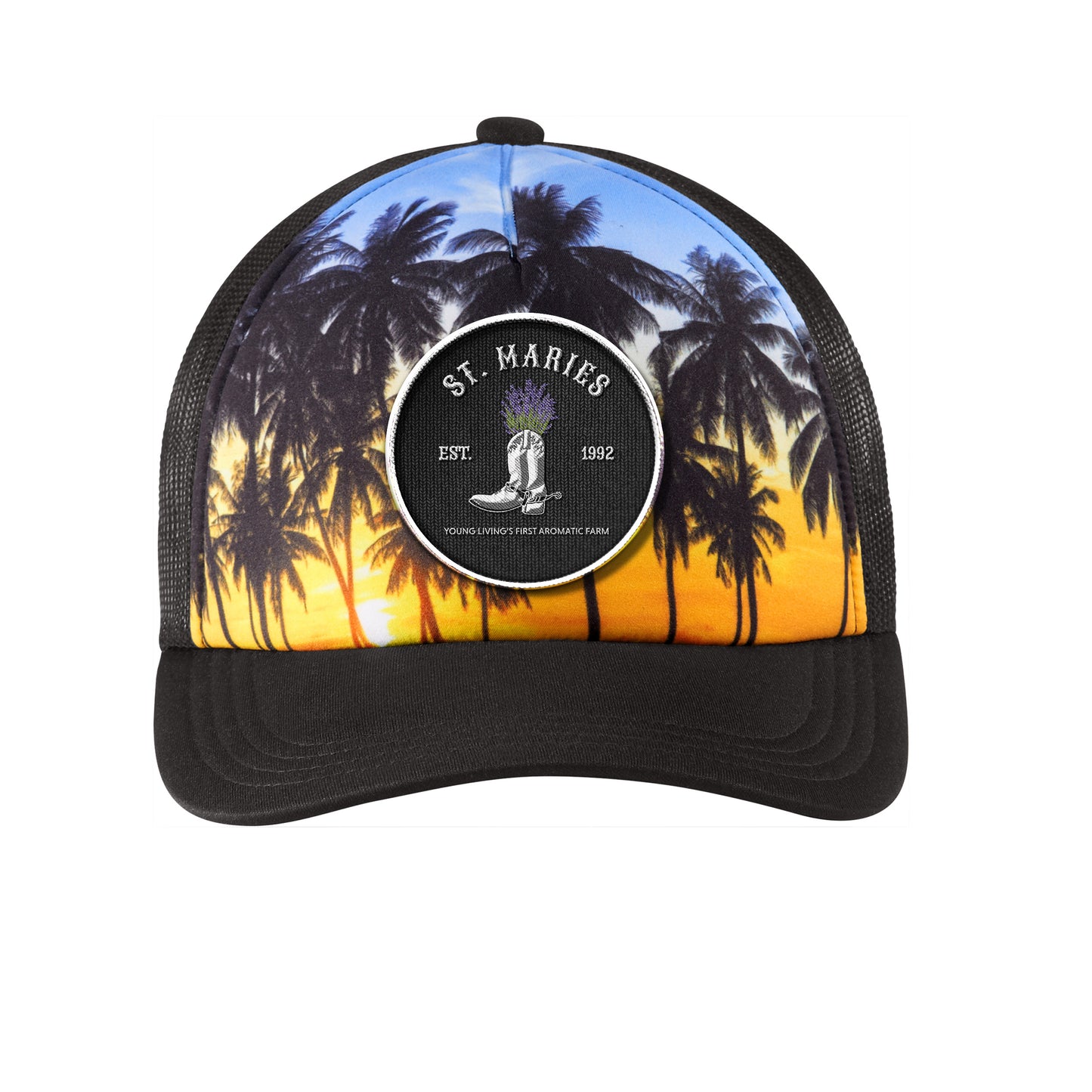 St. Maries | Woven Patch Snapback Trucker Hat