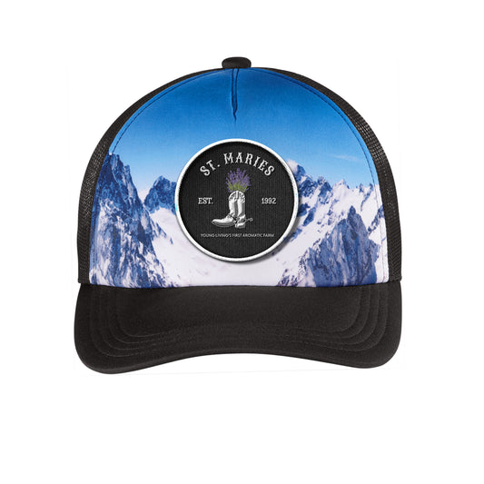 St. Maries | Woven Patch Snapback Trucker Hat