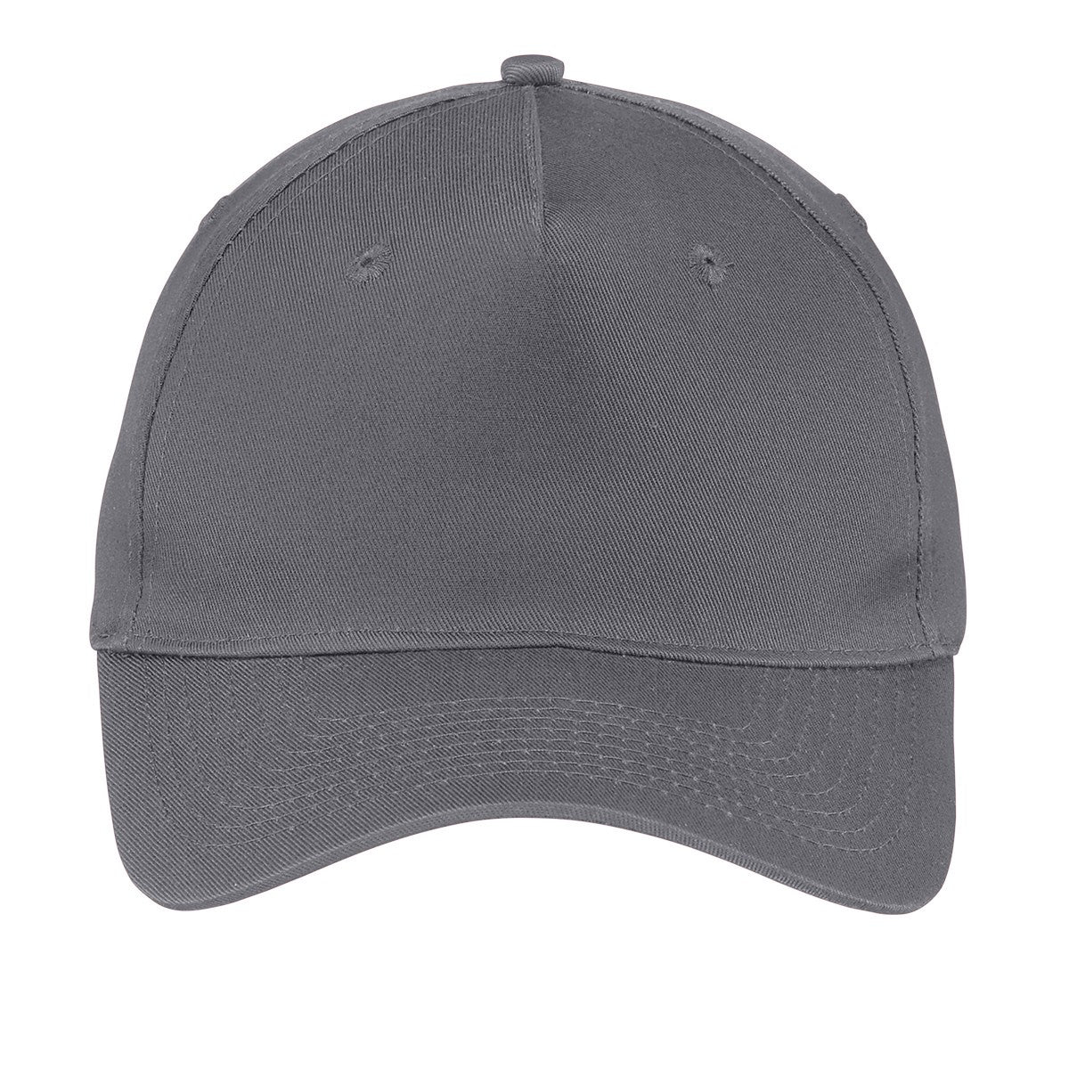 Port & Company®Five-Panel Twill Cap.  CP86 (Charcoal)