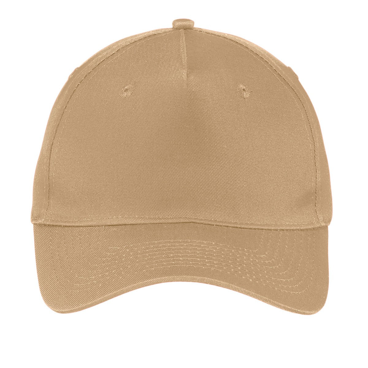 Port & Company®Five-Panel Twill Cap.  CP86 (Khaki)