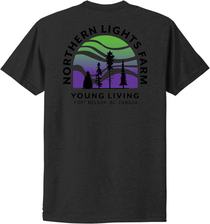 Northern Lights | Heather T-Shirts (Front & Back Logo)