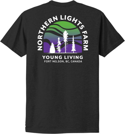Northern Lights | Heather T-Shirts (Front & Back Logo)