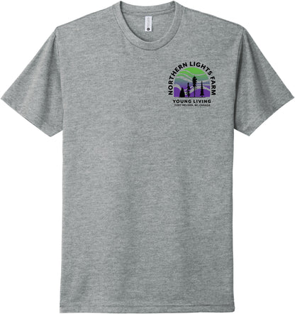 Northern Lights | Heather T-Shirts (Front & Back Logo)