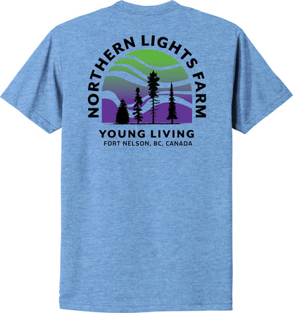 Northern Lights | Heather T-Shirts (Front & Back Logo)