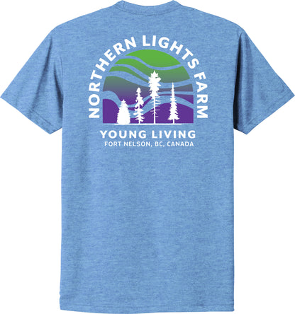 Northern Lights | Heather T-Shirts (Front & Back Logo)