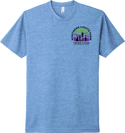Northern Lights | Heather T-Shirts (Front & Back Logo)