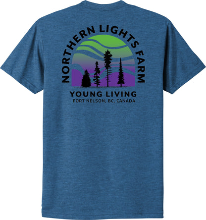Northern Lights | Heather T-Shirts (Front & Back Logo)