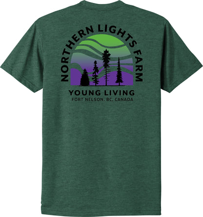 Northern Lights | Heather T-Shirts (Front & Back Logo)