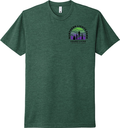 Northern Lights | Heather T-Shirts (Front & Back Logo)
