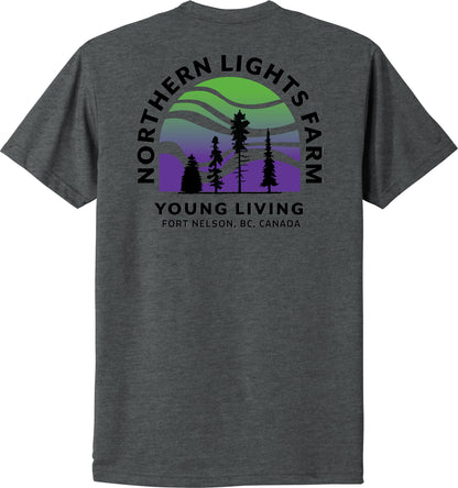 Northern Lights | Heather T-Shirts (Front & Back Logo)