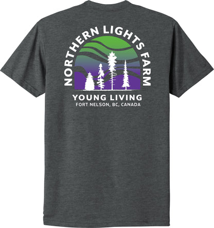 Northern Lights | Heather T-Shirts (Front & Back Logo)