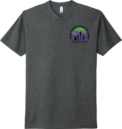Northern Lights | Heather T-Shirts (Front & Back Logo)