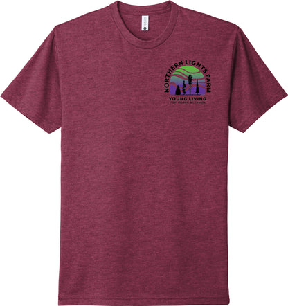Northern Lights | Heather T-Shirts (Front & Back Logo)
