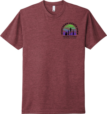 Northern Lights | Heather T-Shirts (Front & Back Logo)