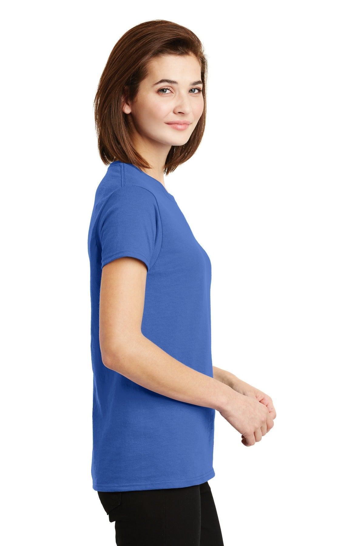 Gildan - Ladies Ultra Cotton 100% US Cotton T-Shirt. 2000L