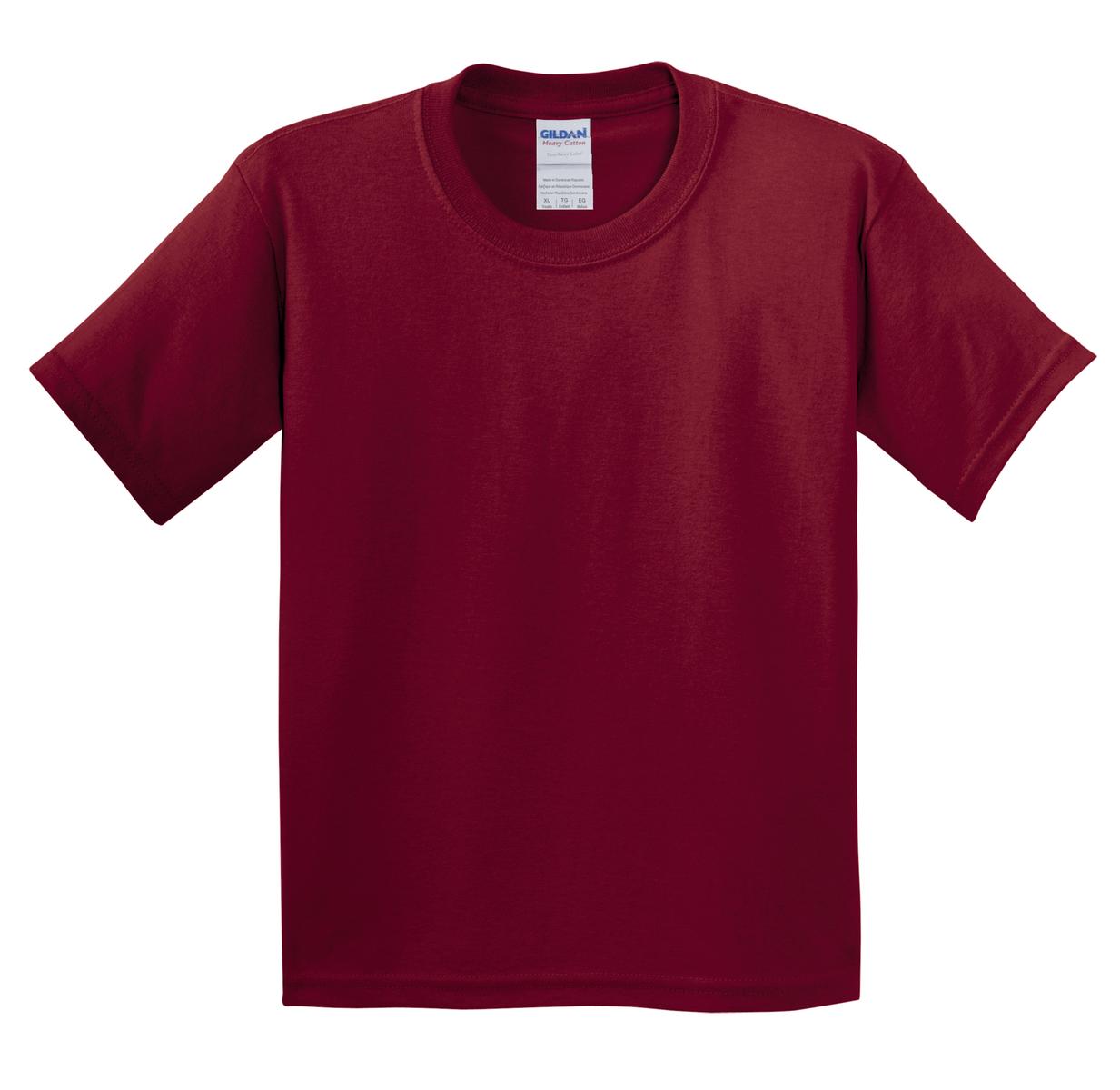Gildan - Youth Heavy Cotton 100% Cotton T-Shirt. 5000B