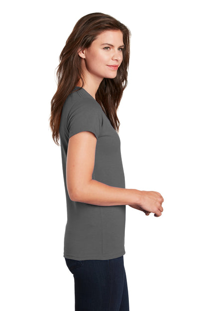 Gildan Ladies Heavy Cotton 100% Cotton V-Neck T-Shirt. 5V00L
