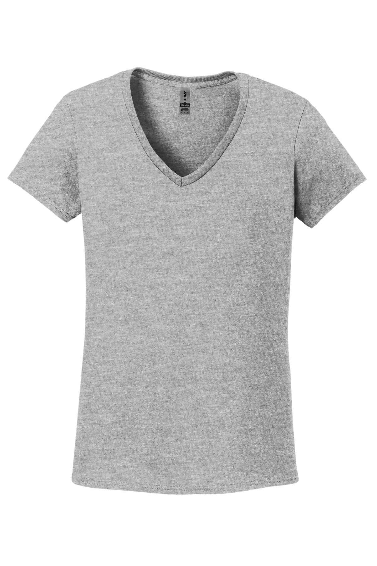 Gildan Ladies Heavy Cotton 100% Cotton V-Neck T-Shirt. 5V00L
