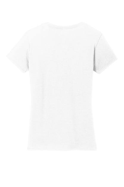 Gildan Ladies Heavy Cotton 100% Cotton V-Neck T-Shirt. 5V00L