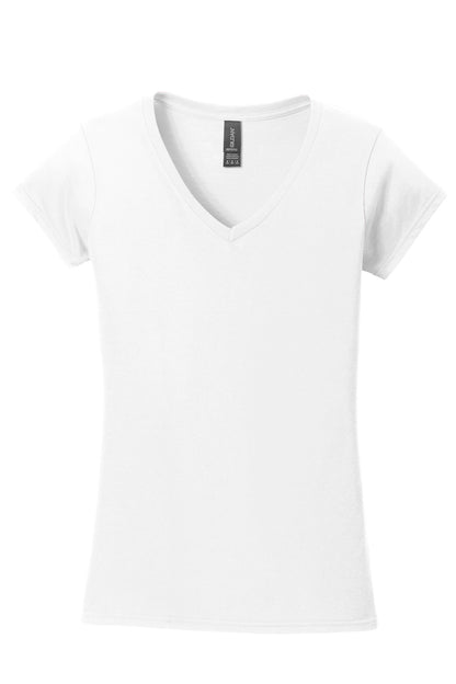 Gildan Softstyle Ladies Fit V-Neck T-Shirt. 64V00L