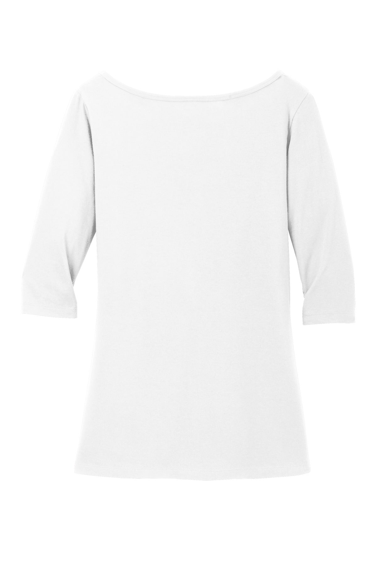 District Women's Perfect Weight 3/4-Sleeve Tee. DM107L