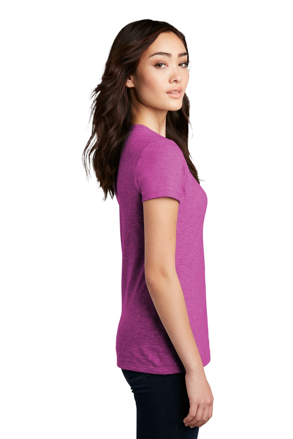 District Women's Perfect Blend CVC Tee. DM108L