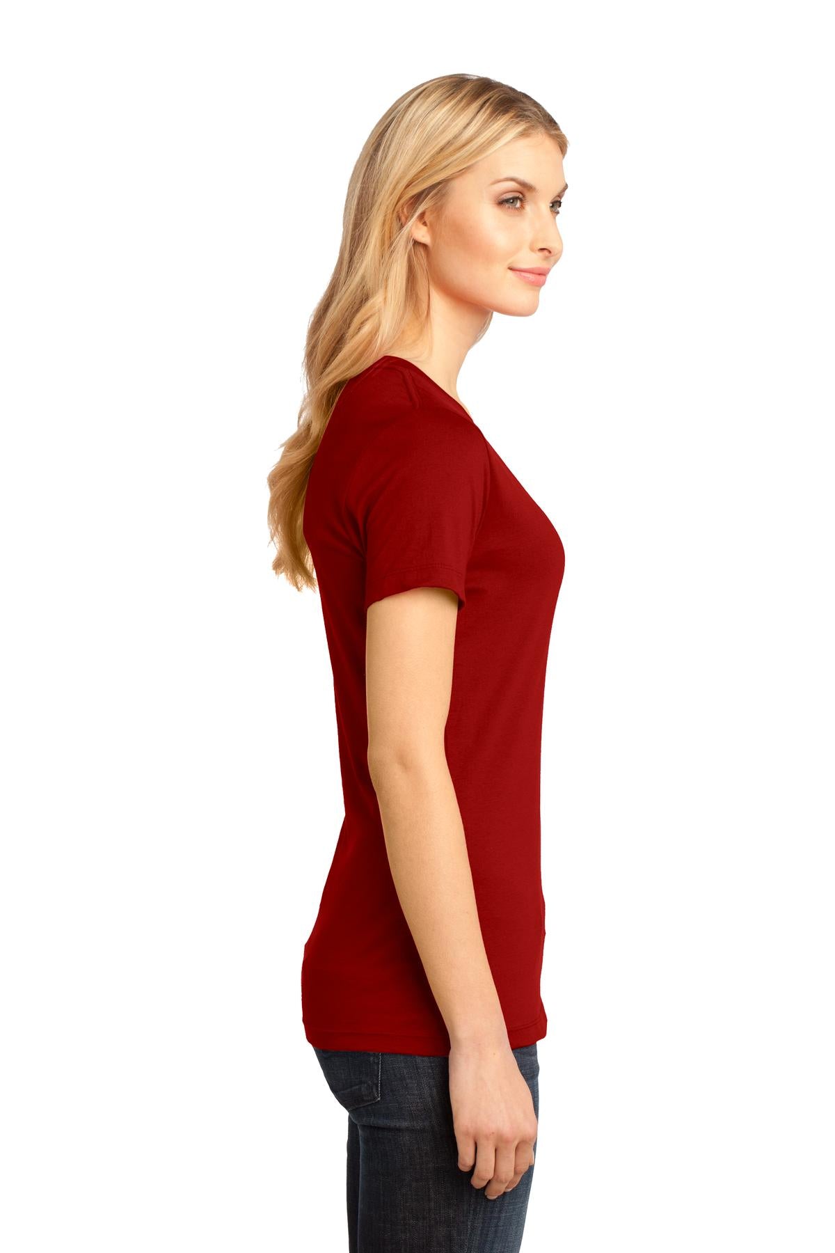 District - Women's Perfect Weight V-Neck Tee. DM1170L