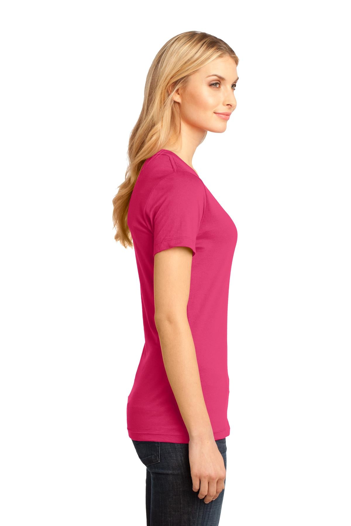 District - Women's Perfect Weight V-Neck Tee. DM1170L