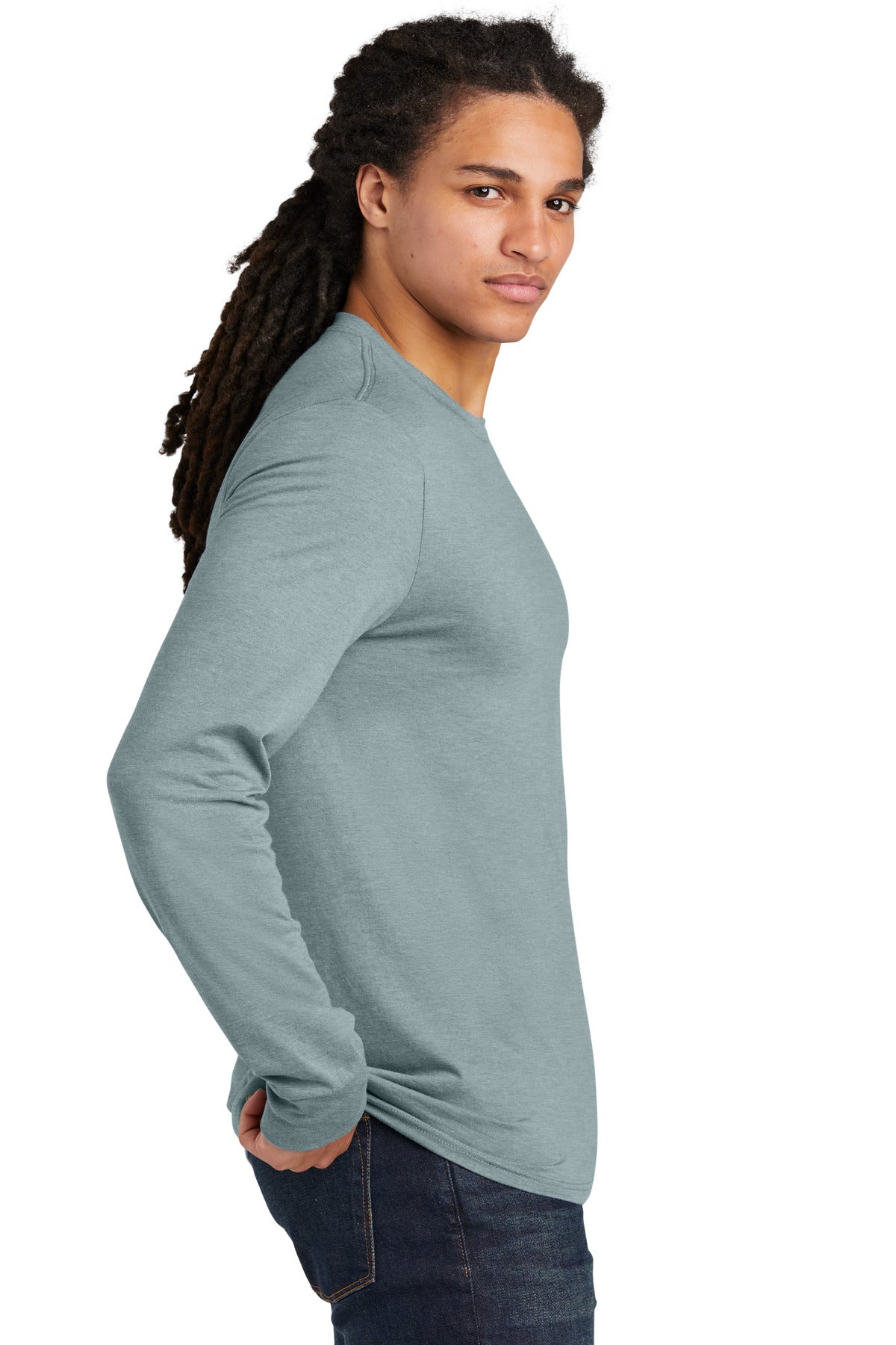 District Perfect Tri Long Sleeve Tee . DM132