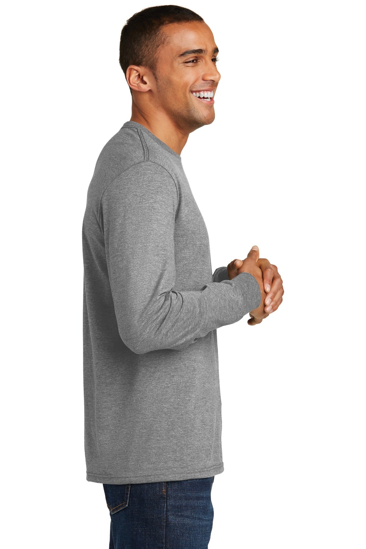 District Perfect Tri Long Sleeve Tee . DM132