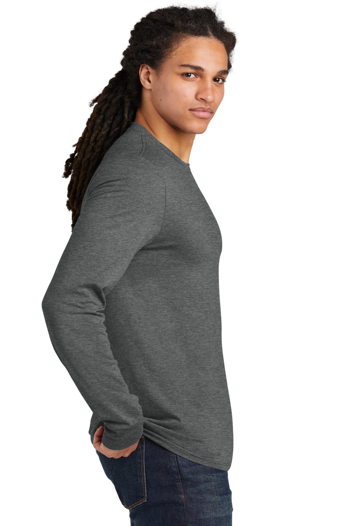 District Perfect Tri Long Sleeve Tee . DM132