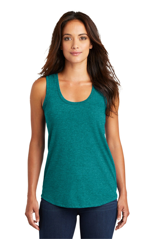 District Women's Perfect Tri Racerback Tank. DM138L