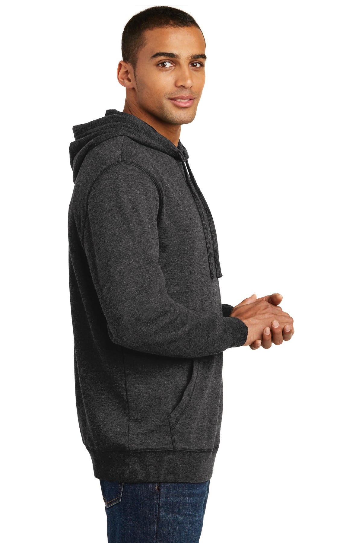 District Lightweight Fleece Hoodie. DM391