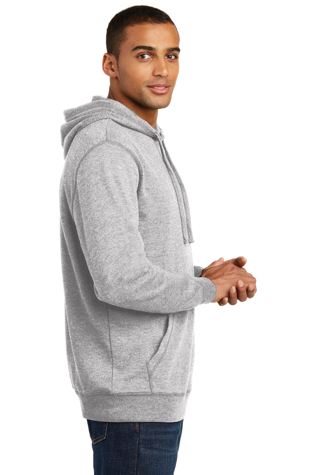 District Lightweight Fleece Hoodie. DM391