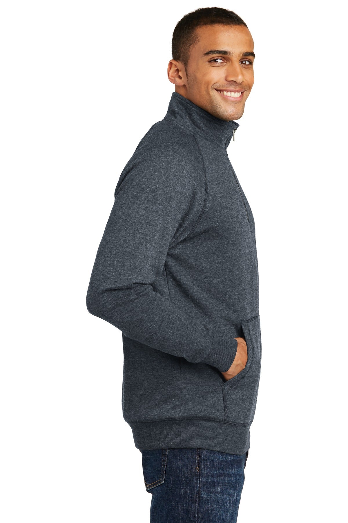 District Lightweight Fleece 1/4-Zip. DM392
