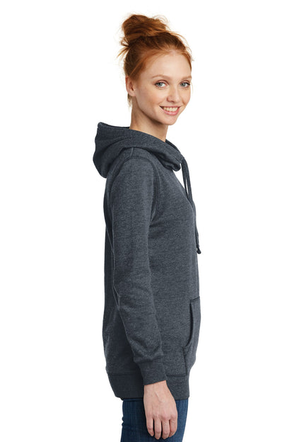 District Women's Lightweight Fleece Hoodie. DM493