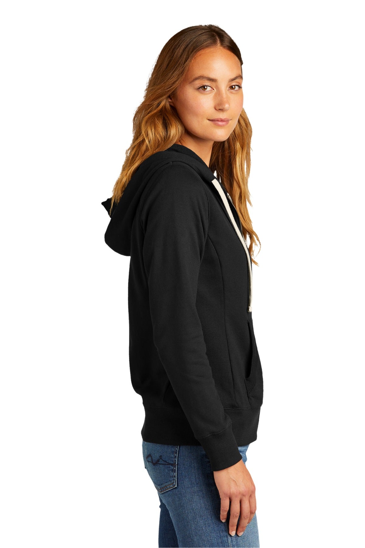 District Women's Re-Fleece Full-Zip Hoodie DT8103