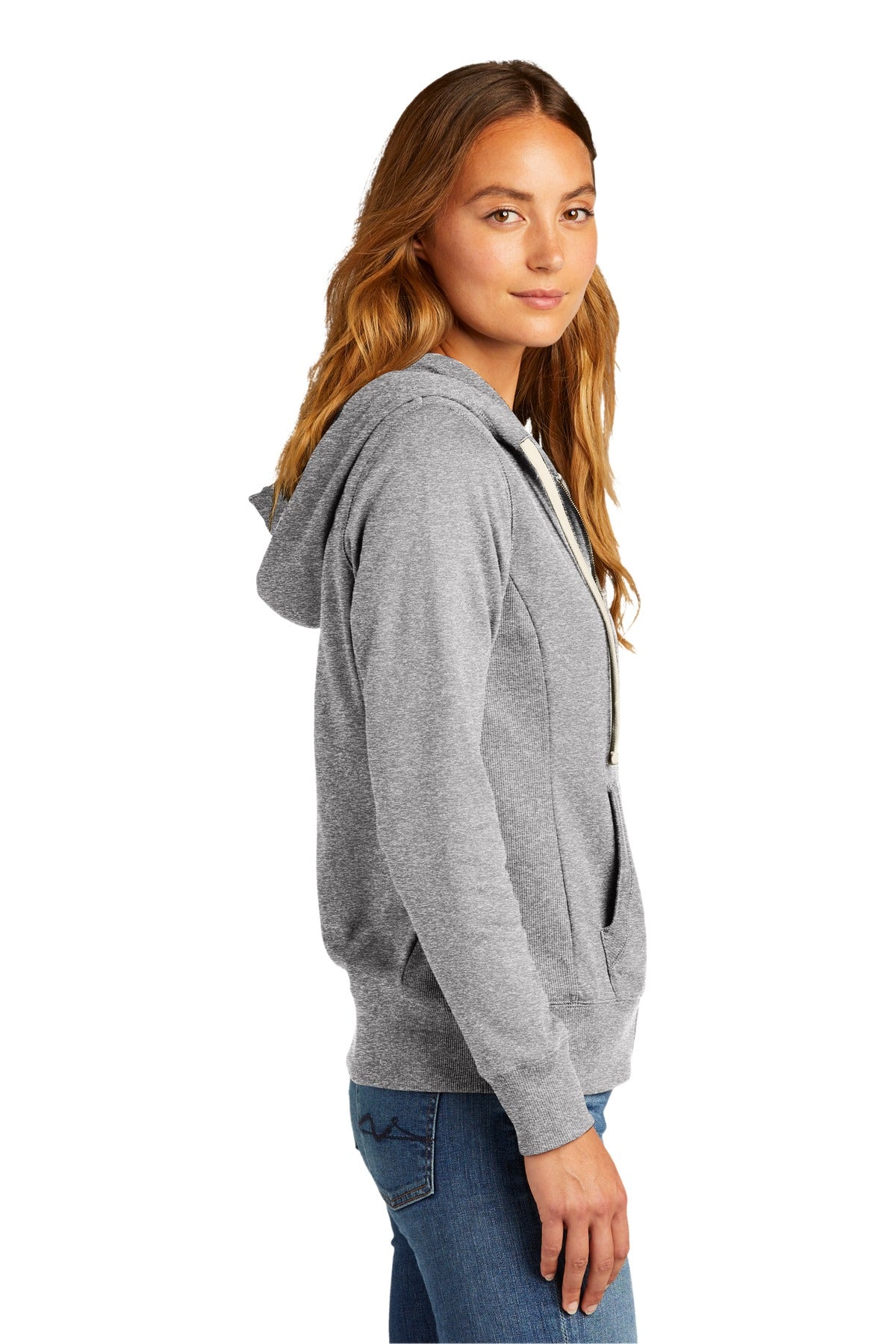 District Women's Re-Fleece Full-Zip Hoodie DT8103