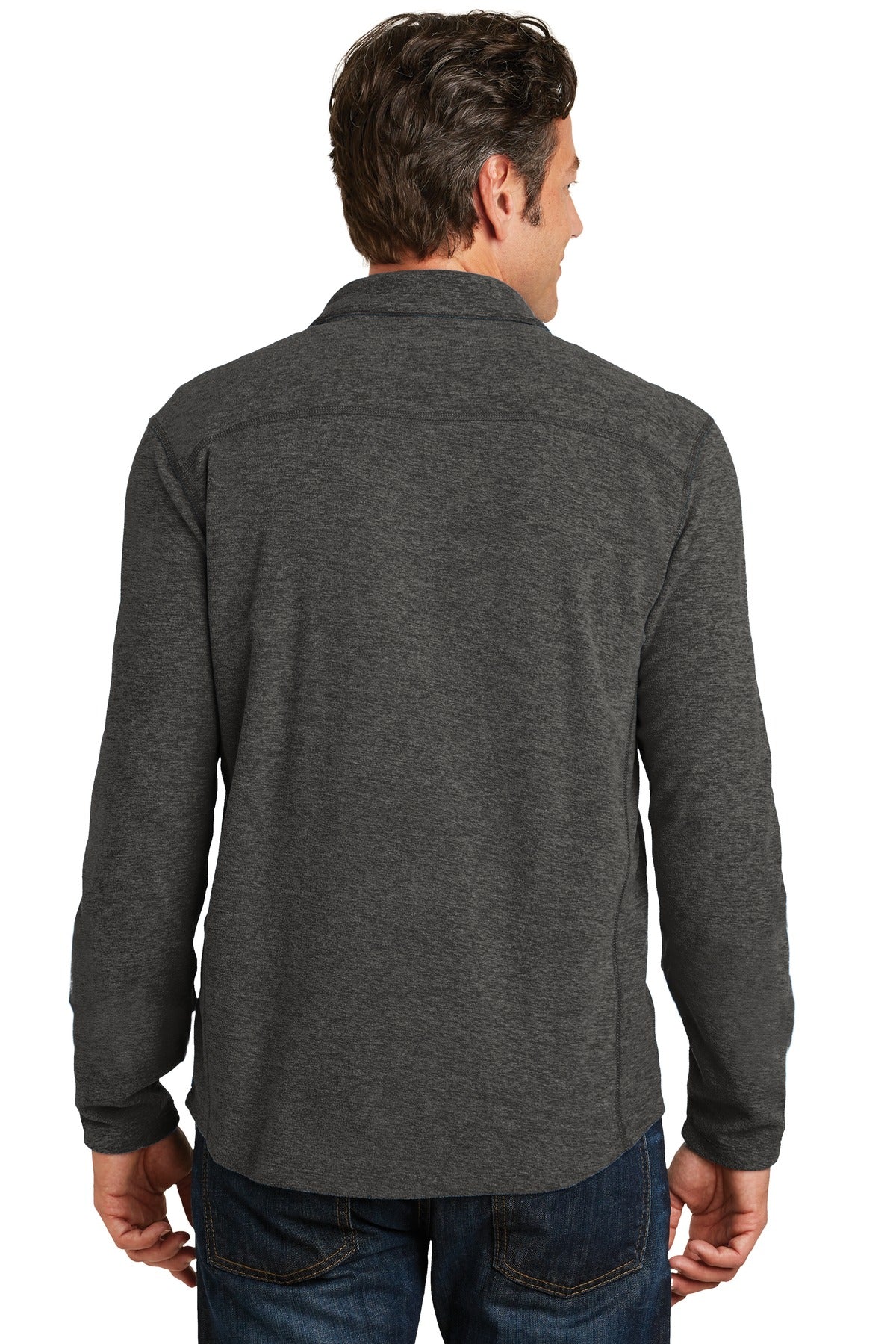 Port Authority Heather Microfleece 1/2-Zip Pullover. F234