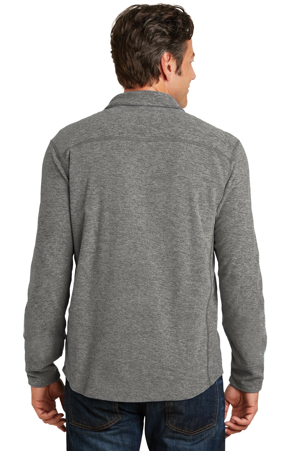 Port Authority Heather Microfleece 1/2-Zip Pullover. F234