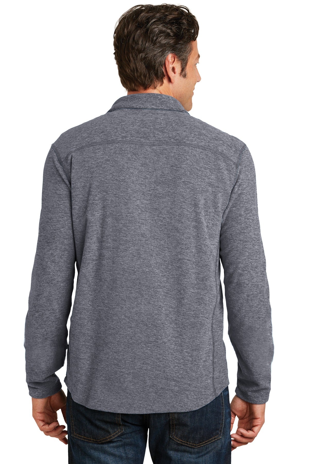 Port Authority Heather Microfleece 1/2-Zip Pullover. F234